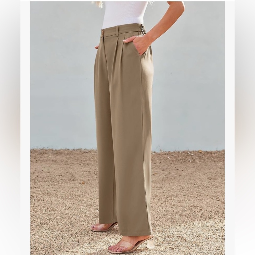 LILLUSORY Wide Leg Dress Pants Women's High Waisted Dressy Trousers MWT - Picture 3 of 11